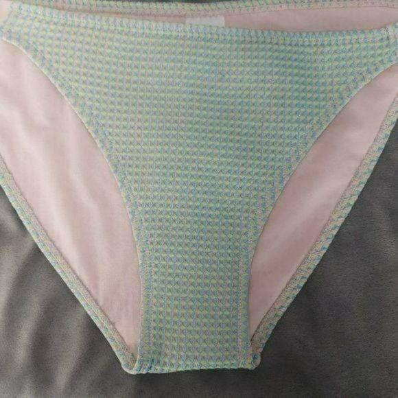 XHilaration Woman's NWOT Pink Blue‎ Bikini Bottoms Swimwear Size XL - Picture 2 of 7